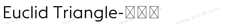 Euclid Triangle字体转换
